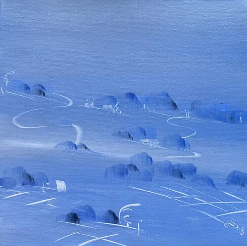 Viaggio nell'azzurro interiore by Ilaria Sperotto, 油畫 for Sale on Singulart