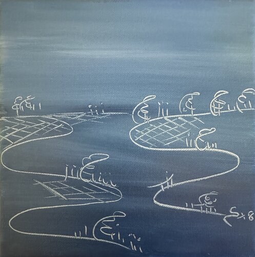 Viaggio nell’azzurro interiore by Ilaria Sperotto, 油畫 for Sale on Singulart