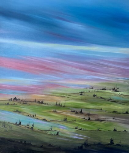 Il respiro del paesaggio von Ilaria Sperotto, Malerei kaufen auf Singulart