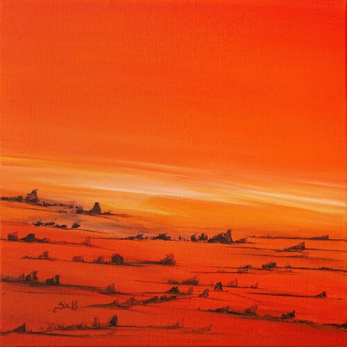 Atmosfera arancione van Ilaria Sperotto, Schilderij te koop op Singulart