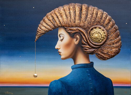 "RESONANCE"  This original artwork is part of the Emboss Art series and is exclusively available through Singulart. van Vitaly Moiseev, Schilderij te koop op Singulart