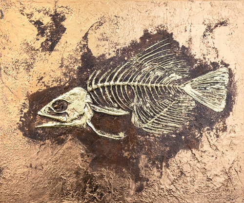 "Golden Trace of Time"        Emboss Art von Vitaly Moiseev, Malerei kaufen auf Singulart
