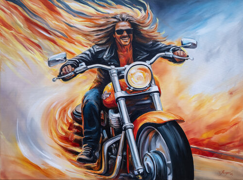 "Adrenaline" van Vitaly Moiseev, Schilderij te koop op Singulart