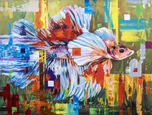 "Charm behind the Glass" von Vitaly Moiseev, Malerei kaufen auf Singulart