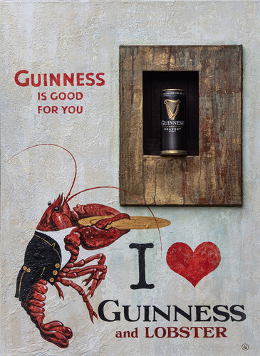 "Guinness and Lobster" by Vitaly Moiseev, Painting for Sale on Singulart