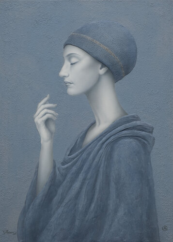 Echoes of Silence – "Silent Fade" This original artwork is part of the Emboss Art series and is exclusively available through Singulart. von Vitaly Moiseev, Malerei kaufen auf Singulart