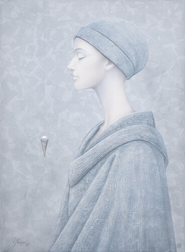 Echoes of Silence – "Silent Suspension" This original artwork is part of the Emboss Art series and is exclusively available through Singulart. by Vitaly Moiseev, Painting for Sale on Singulart