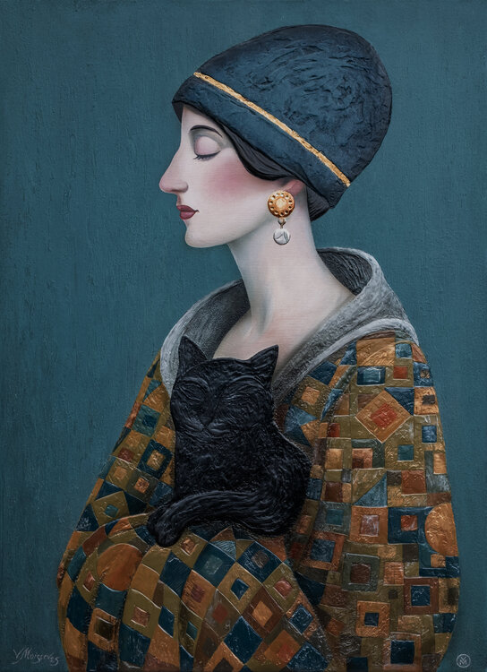 Echoes of Silence – “Silent Grace” This original artwork is part of the Emboss Art series and is exclusively available through Singulart. Vitaly Moiseev