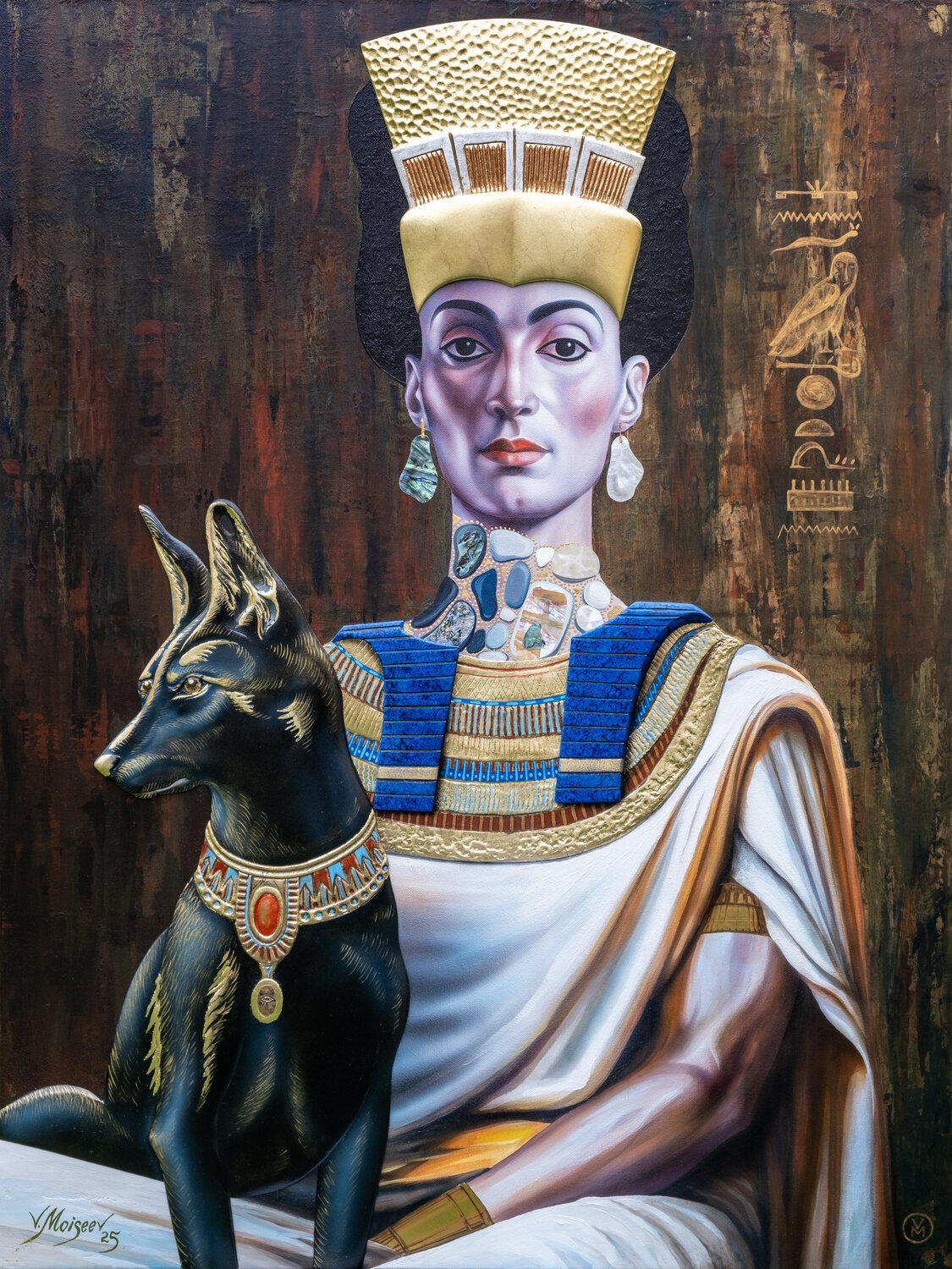 Golden Legacy II – "The Weight of Power"   This original artwork is part of the Emboss Art series and is exclusively available through Singulart. Vitaly Moiseev