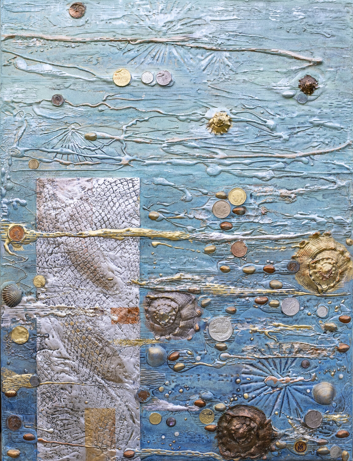"TREASURE of TWO OCEANS"            Emboss Art Artwork Vitaly Moiseev Originalgemälde zu verkaufen