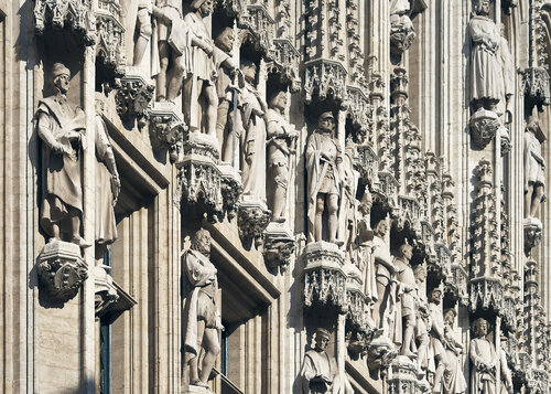 The Sculpted Facade of Brussels Town Hall by Sigitas Baltramaitis, Photography for Sale on Singulart