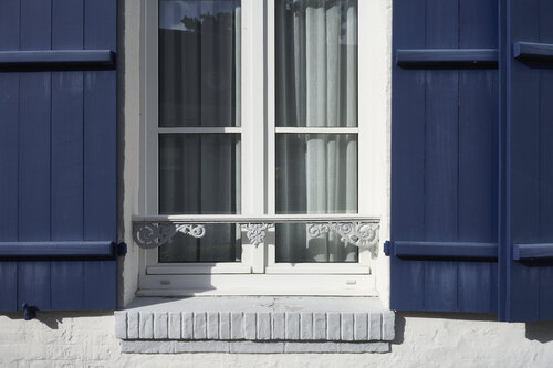 Blue shutters, Le Crotoy, France by Sigitas Baltramaitis, Photography for Sale on Singulart