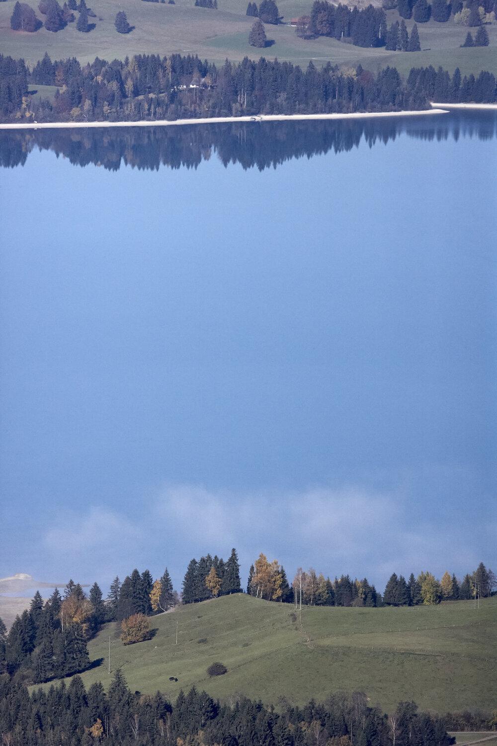 Reflections on Lake Forggensee, Schwangau Sigitas Baltramaitis Fotografie zu verkaufen