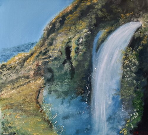 Cascata delle Marmore van luca Ripamonti, Schilderij te koop op Singulart