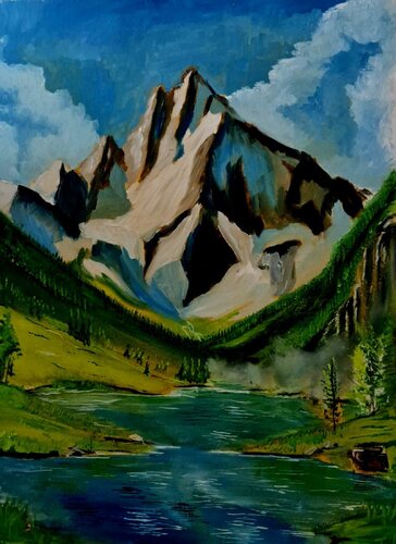 La Montagna van luca Ripamonti, Schilderij te koop op Singulart