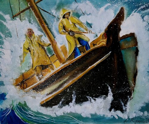 CAPITANI CORAGGIOSI van luca Ripamonti, Schilderij te koop op Singulart