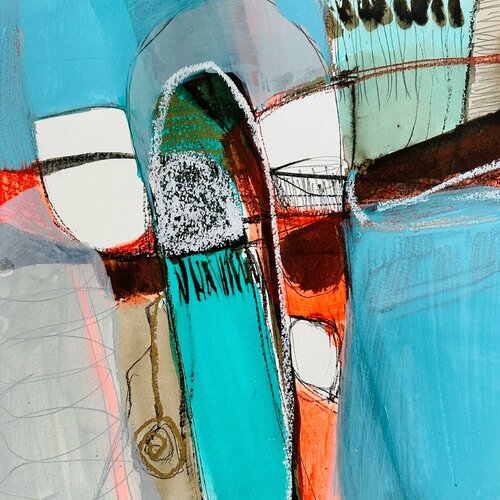 Im Flow der Formen - Bild 1/2 par Huanita Vidicek, Œuvre sur papier en vente sur Singulart