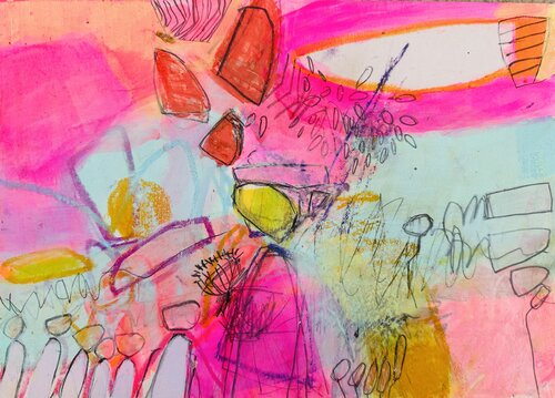 Der Anfang einer Erinnerung 2/2 van Huanita Vidicek, Schilderij te koop op Singulart