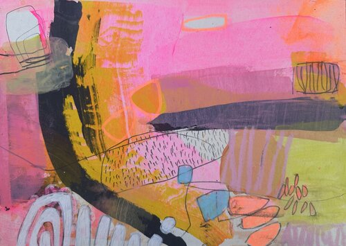 Die Stelle, an der Gedanken wachsen van Huanita Vidicek, Schilderij te koop op Singulart
