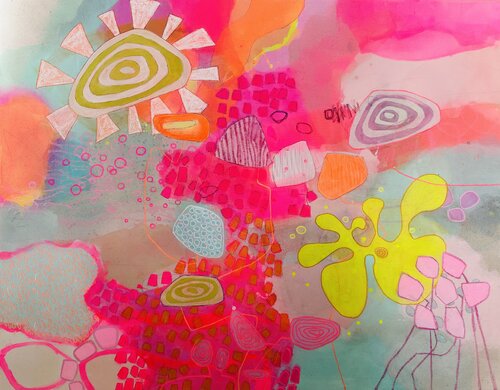 Das Land der leuchtenden Gedanken von Huanita Vidicek, Malerei kaufen auf Singulart