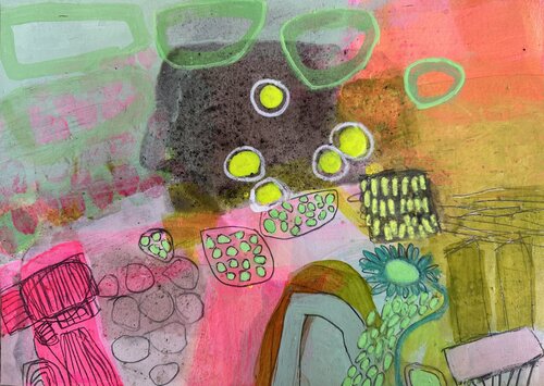 Erwachen der Farbe de Huanita Vidicek, Pintura a la venta en Singulart