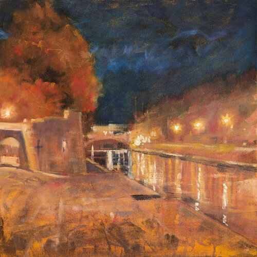 Ouse River di Wolfango Chiappella, Pittura in vendita su Singulart