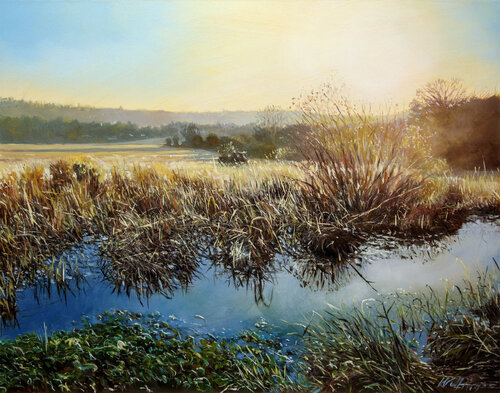 Winter Sun by Wolfango Chiappella, 회화 for Sale on Singulart