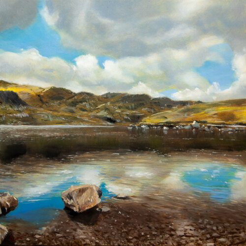 Stickle Tarn di Wolfango Chiappella, Pittura in vendita su Singulart