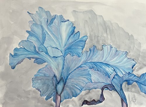 Frilly Flowers von John Hazel, Werk auf Papier kaufen auf Singulart