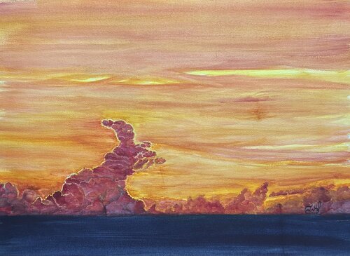 Na Pali Coast Sunset von John Hazel, Werk auf Papier kaufen auf Singulart