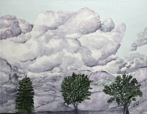 We Three Trees von John Hazel, Werk auf Papier kaufen auf Singulart