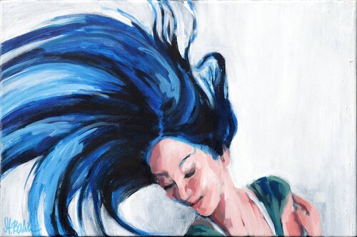 Whirl - Werk meiner Diplomarbeit: Dimensionen 437 van Stephanie Balih, Schilderij te koop op Singulart