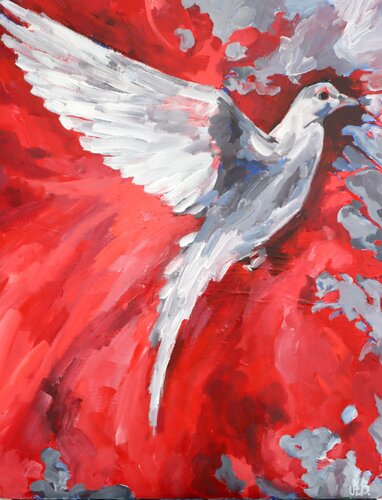 Frieden 2 van Stephanie Balih, Schilderij te koop op Singulart