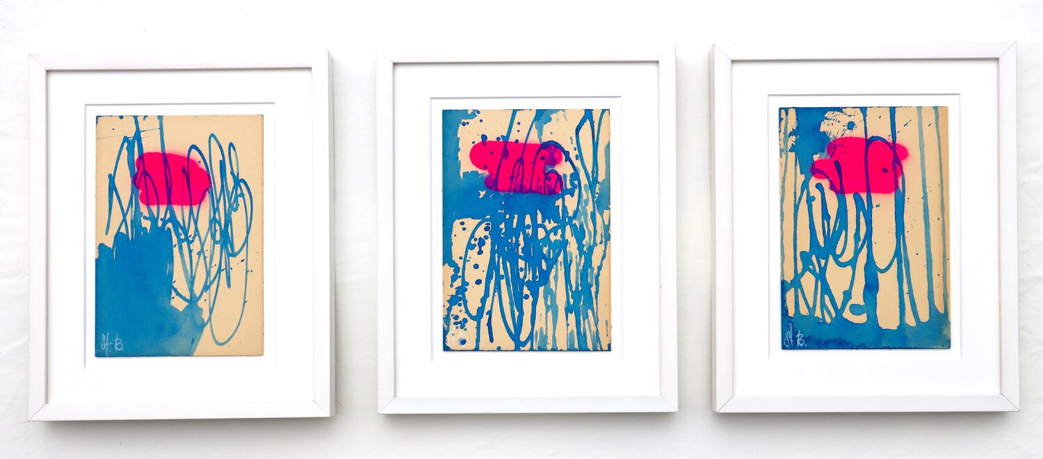 The signature of water series Stephanie Balih Originalgemälde zu verkaufen