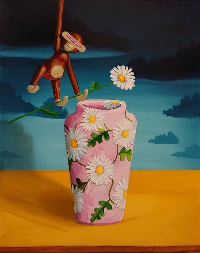 Empty vase #2 von Christian Daugaard, Malerei kaufen auf Singulart