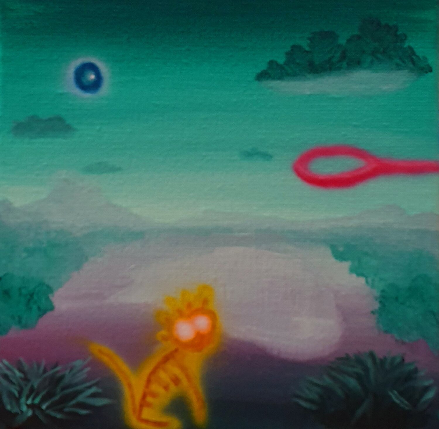 The battle #4 Christian Daugaard Dipinto originale in vendita