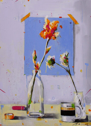 Still Life With Flowers II by Milenna Saraiva, Painting for Sale on Singulart