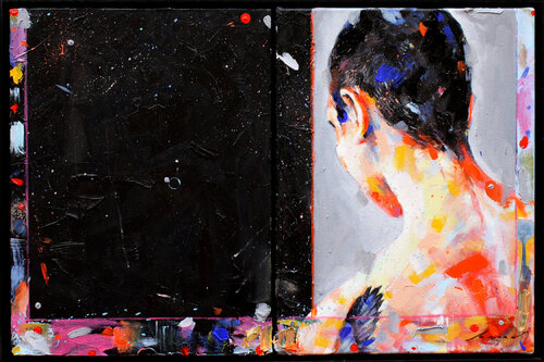 It's Dark Outside di Milenna Saraiva, Pittura in vendita su Singulart