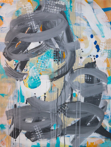 Abtsraction (Curves) di Tiina Herttua, Pittura in vendita su Singulart