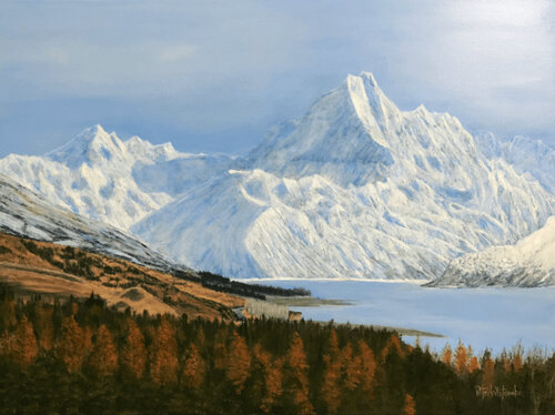 Aoraki/Mt Cook di Peter Whitcombe, Pittura in vendita su Singulart