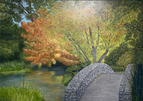 Autumn Gardens di Peter Whitcombe, Pittura in vendita su Singulart