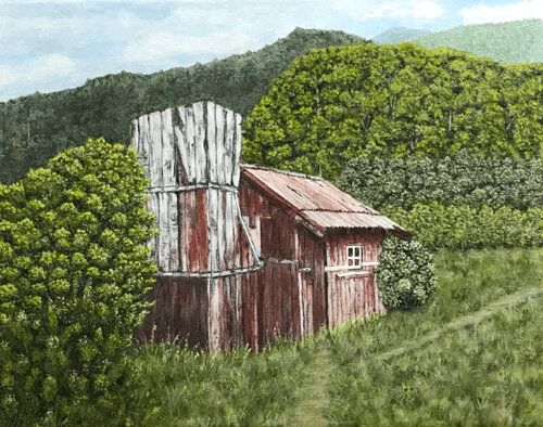 Historic Price Flat Hut di Peter Whitcombe, Pittura in vendita su Singulart