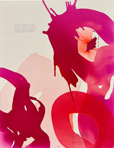 ZWISCHEN DEN ZEILEN by Silke Zernik, 油畫 for Sale on Singulart