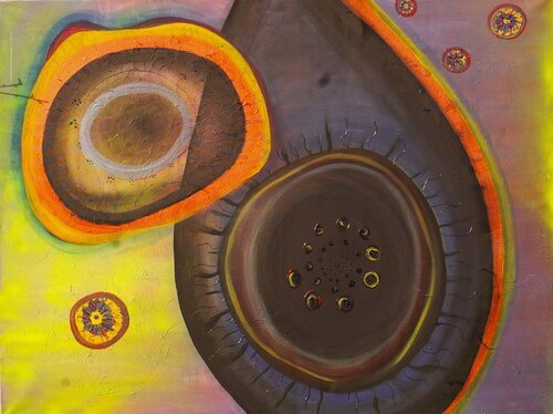 The Memory of the Cell van Dilara Wegner, Schilderij te koop op Singulart