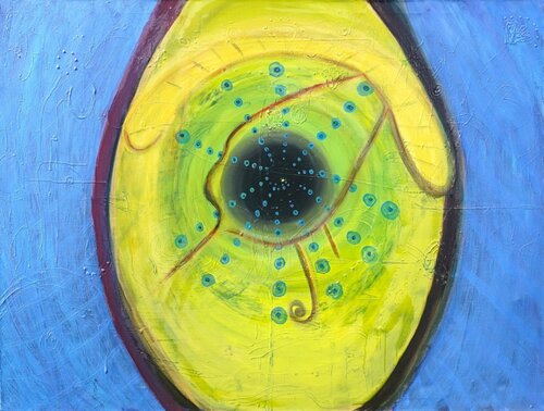 Galactic Embryo by Dilara Wegner, Painting for Sale on Singulart
