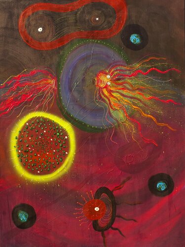 The Glimmer of Division van Dilara Wegner, Schilderij te koop op Singulart