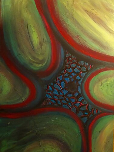 Flower Bud van Dilara Wegner, Schilderij te koop op Singulart