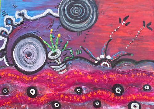 Plankton Dream van Dilara Wegner, Schilderij te koop op Singulart