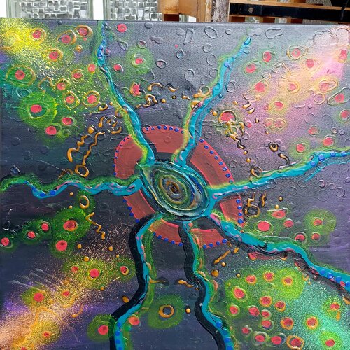 The Illusion of Separation van Dilara Wegner, Schilderij te koop op Singulart