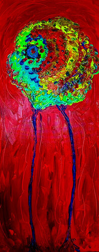 "Love on Two Legs"  - The Vital Essence of Life and Connection von Peer The New Dutch Painter, Malerei kaufen auf Singulart